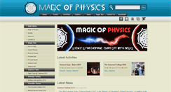 Desktop Screenshot of magicofphysics.com